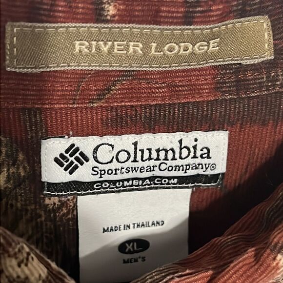 🔥🔥 COLUMBIA RIVER LODGE Nature Hunting Dog Corduroy Button Shirt - GUC - Sz XL - Picture 8 of 11